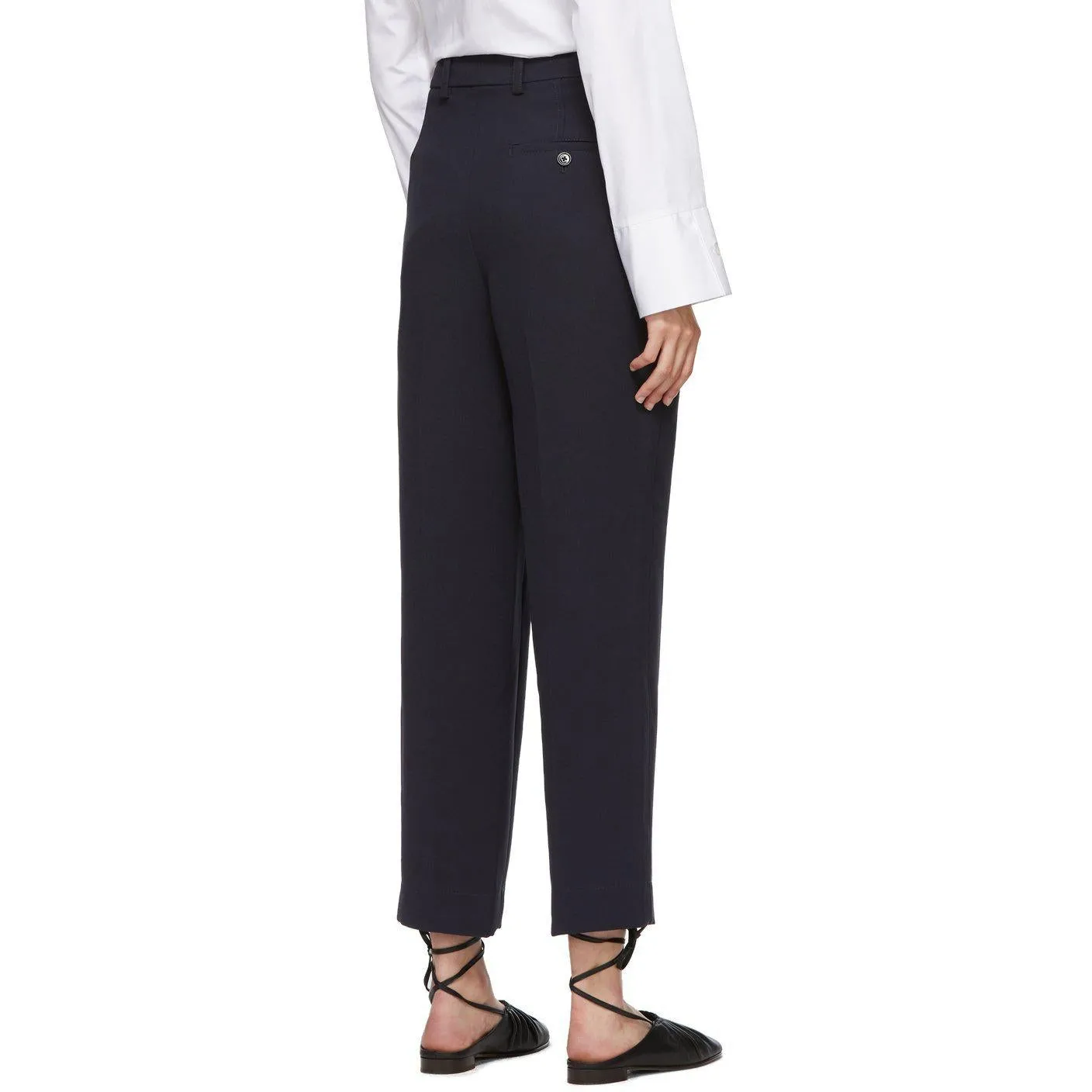 3.1 Phillip Lim Navy Cady Heavy Relaxed Trousers