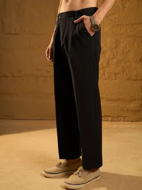 Black: Korean Baggy Fit Trouser