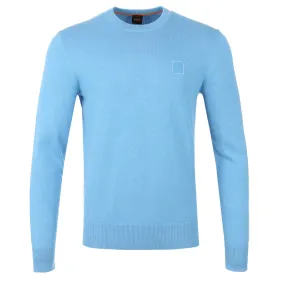 BOSS Kanovano Knitwear in Open Blue