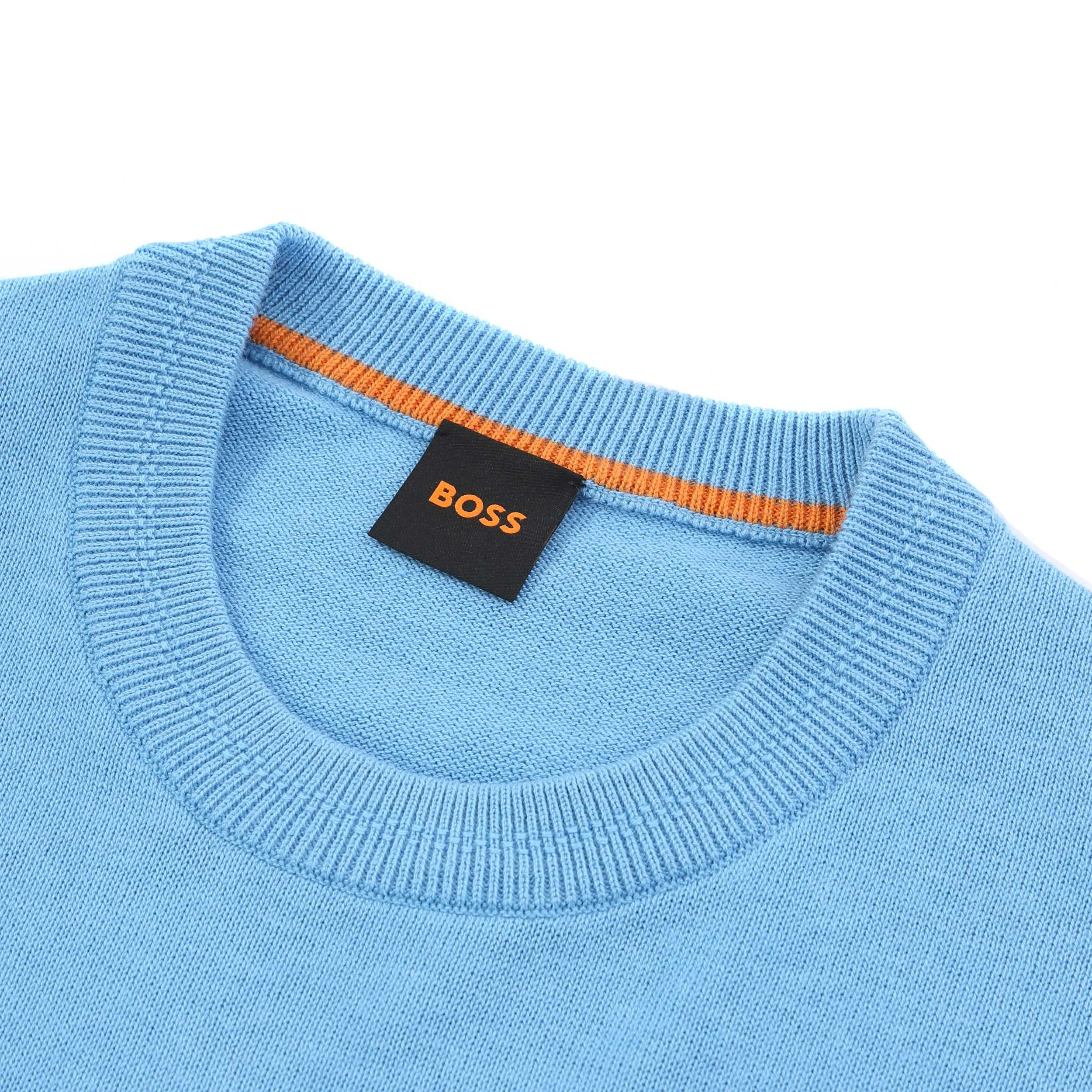 BOSS Kanovano Knitwear in Open Blue