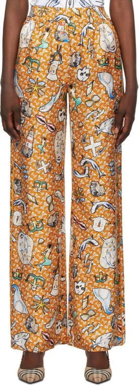 Burberry Orange Alex Trousers
