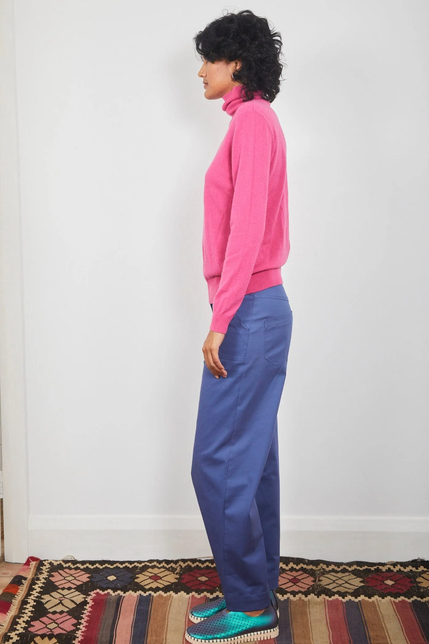 Dalston Colette Roll Neck Sweater French Pink
