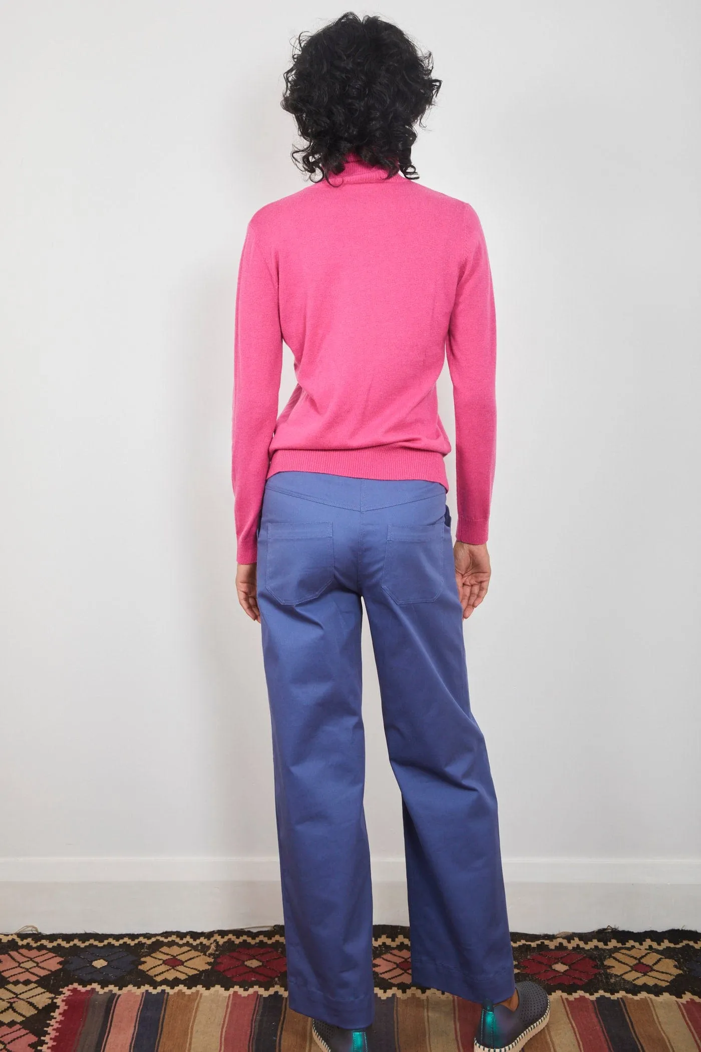 Dalston Colette Roll Neck Sweater French Pink