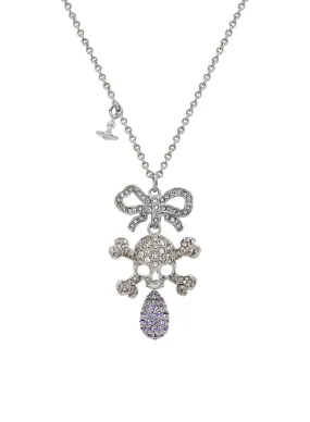 Faustine Skull Pendant - Silver/Gold/Violet - 630203AA-02P300-CN