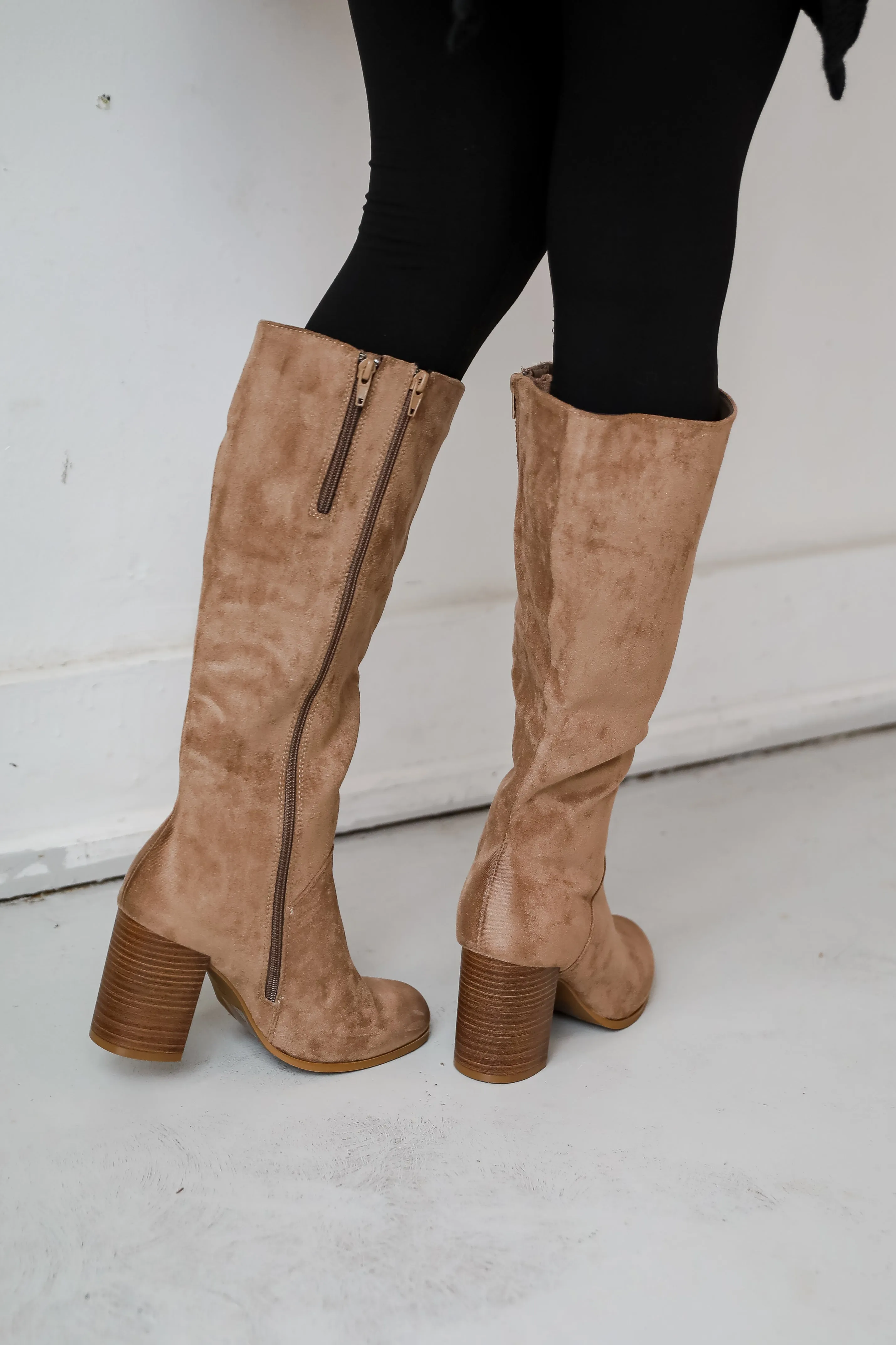 FINAL SALE - It's Been Real Taupe Suede Boots
