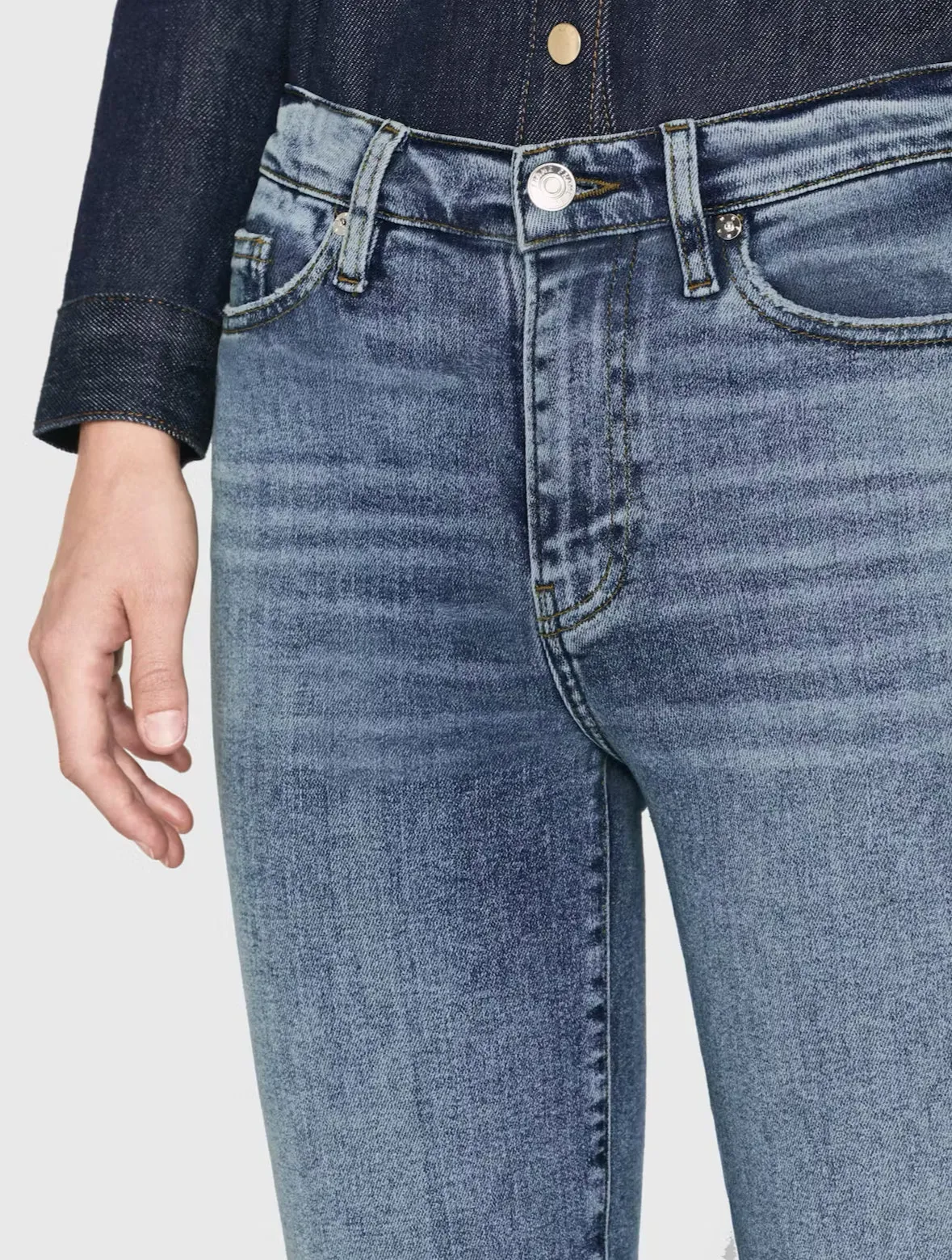 FRAME Le Easy Flare in Rowley Raw After