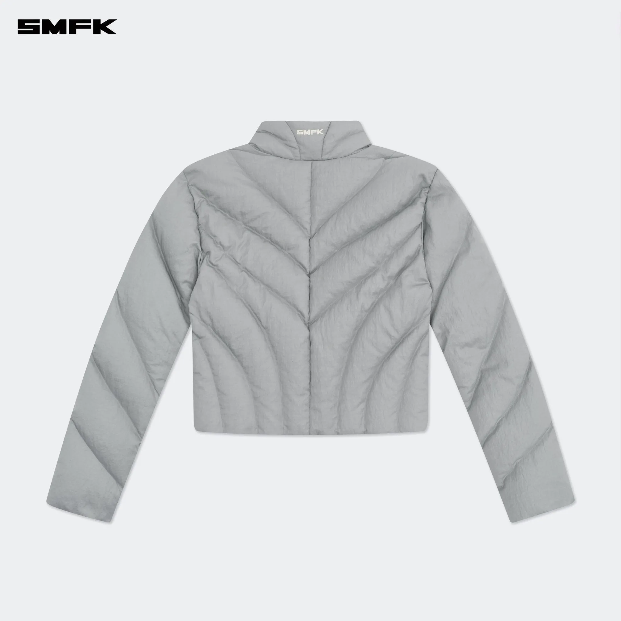 FUTURE Storm Down Puff Jacket In Gray