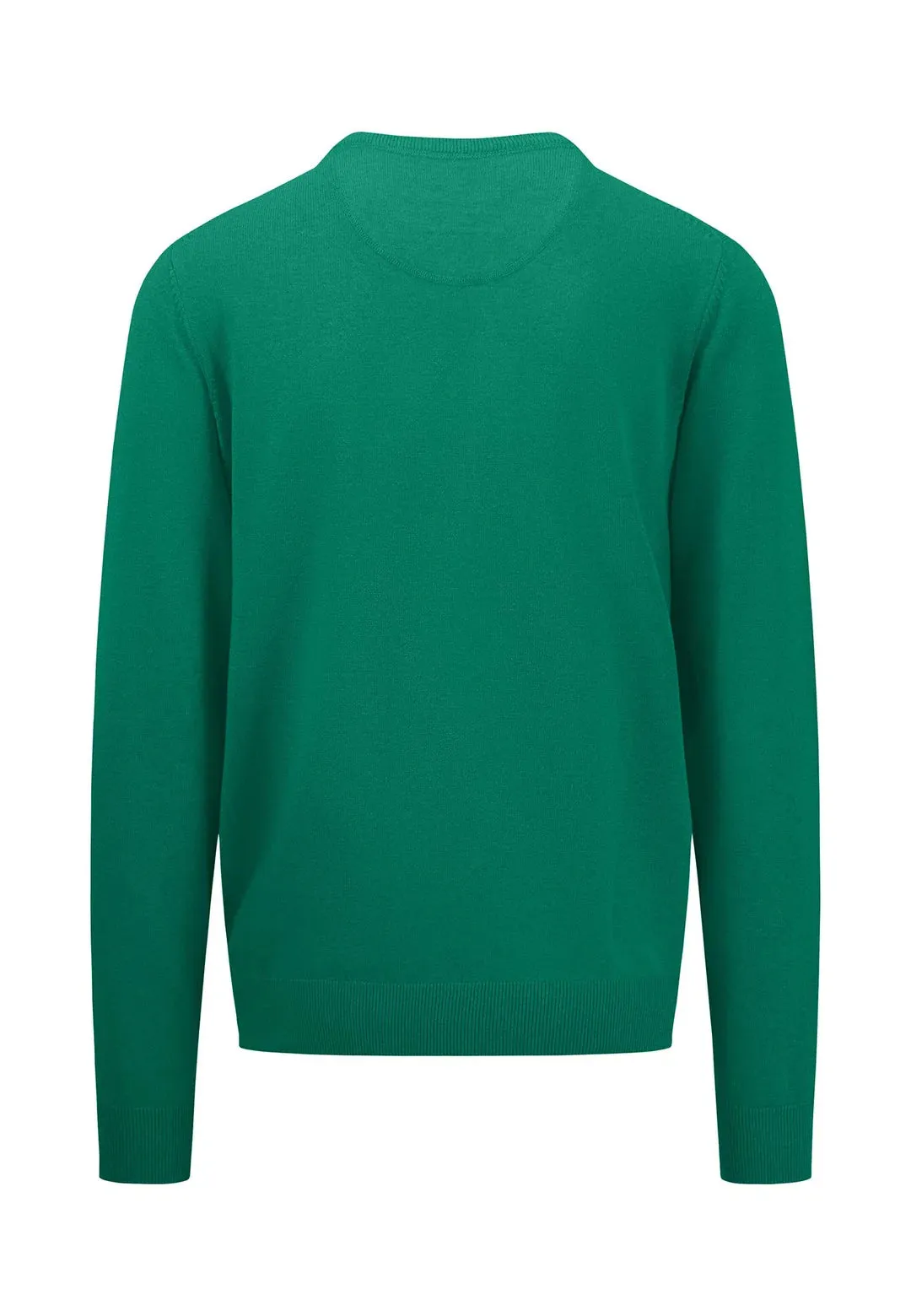 Fynch Hatton Knitwear O-Neck Superfine jumper Grass Green