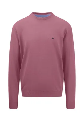 FYNCH HATTON Knitwear O-Neck Superfine Jumper Plae Blush