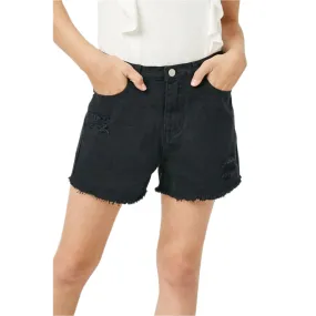 Girls Hayden Stonewash Distressed Denim Shorts GJ3329