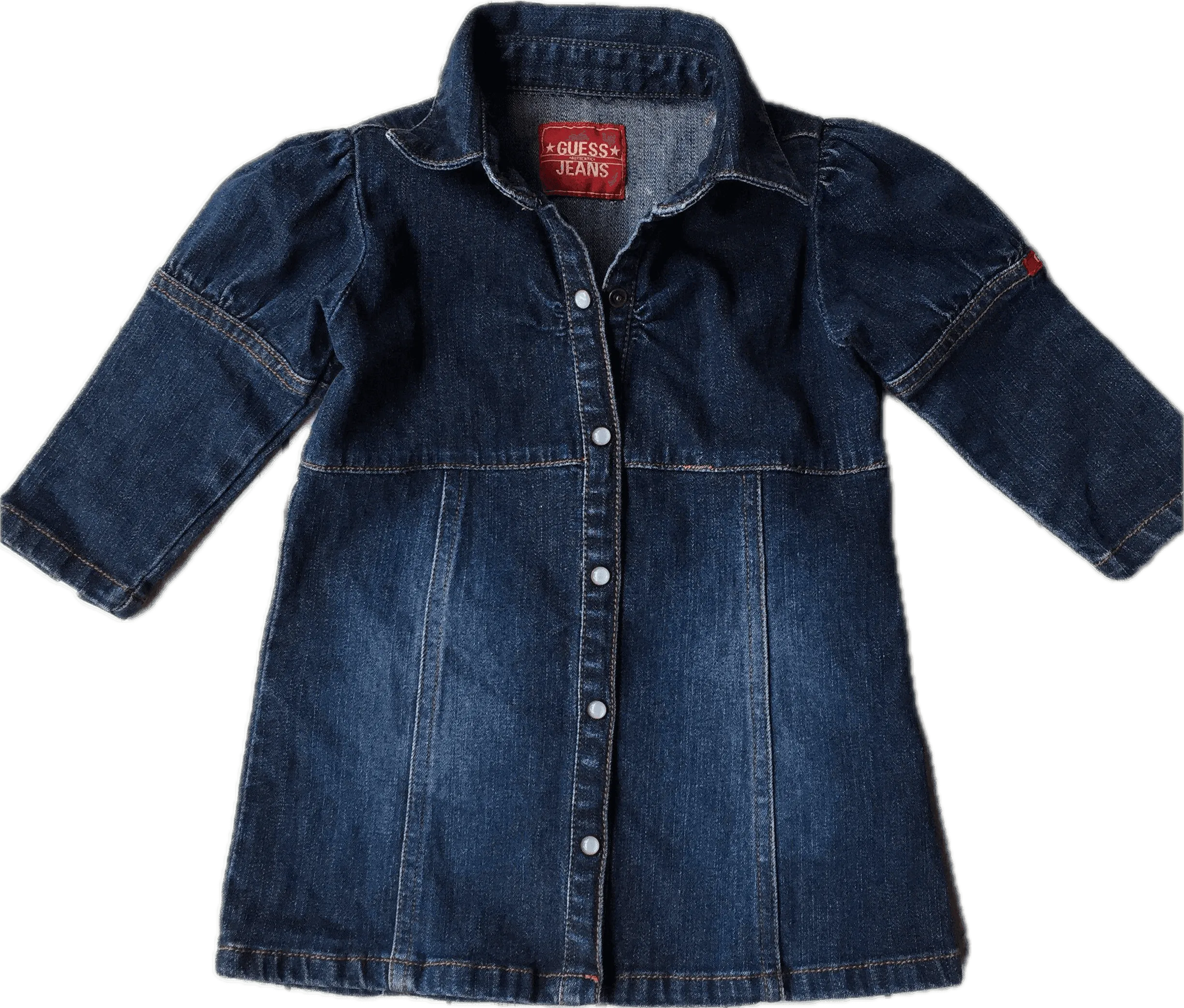 Guess Toddler Denim Shirt dress - Size L (1 to 2Y)
