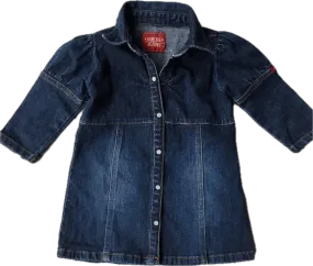 Guess Toddler Denim Shirt dress - Size L (1 to 2Y)