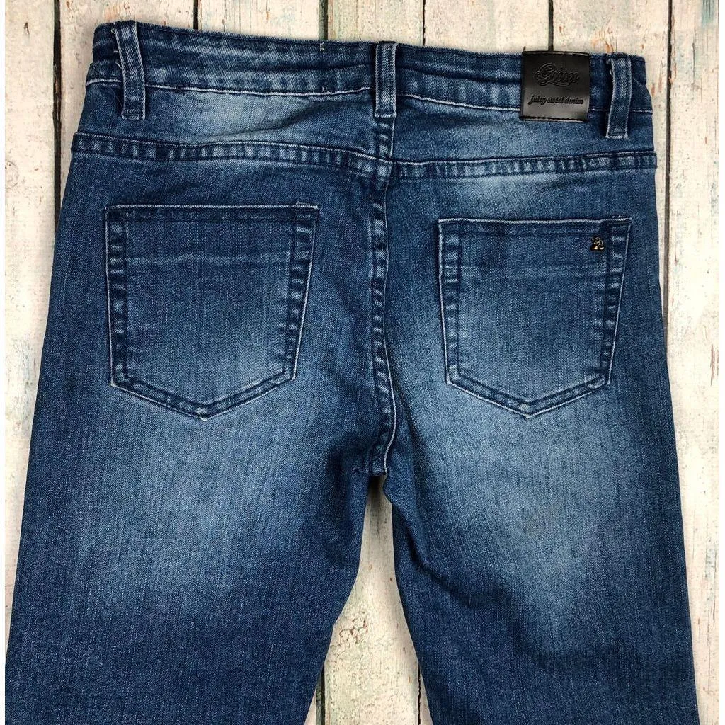 Gum Girls Stretch Panelled Skinny Jeans - Size  XS or 12Y