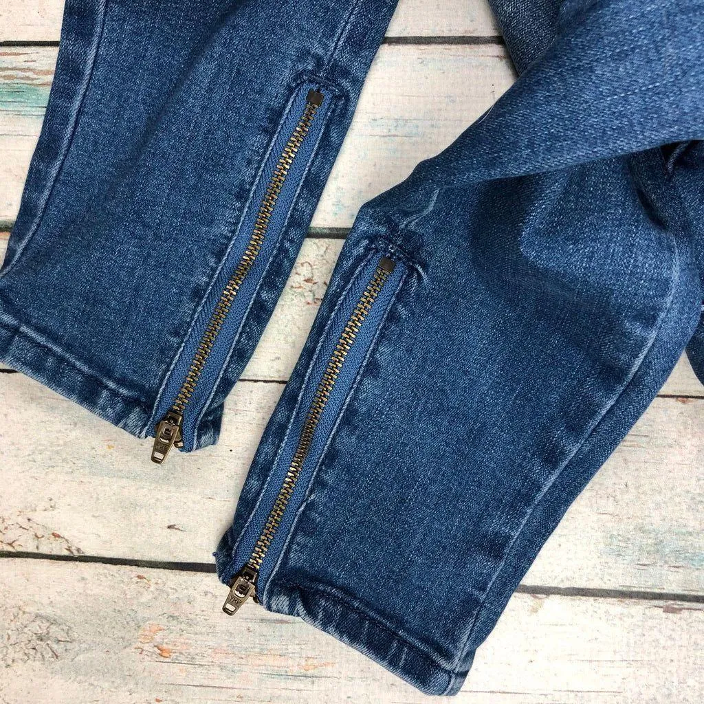 Gum Girls Stretch Panelled Skinny Jeans - Size  XS or 12Y