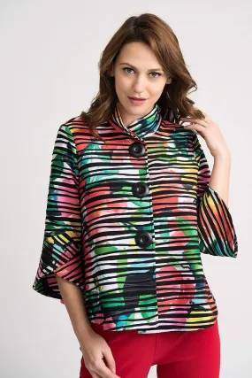 Joseph Ribkoff Brightly Printed 202355 Jacket Multi 01