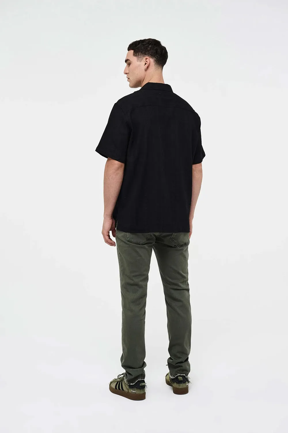 LOU SLIM TWILL - MILITARY