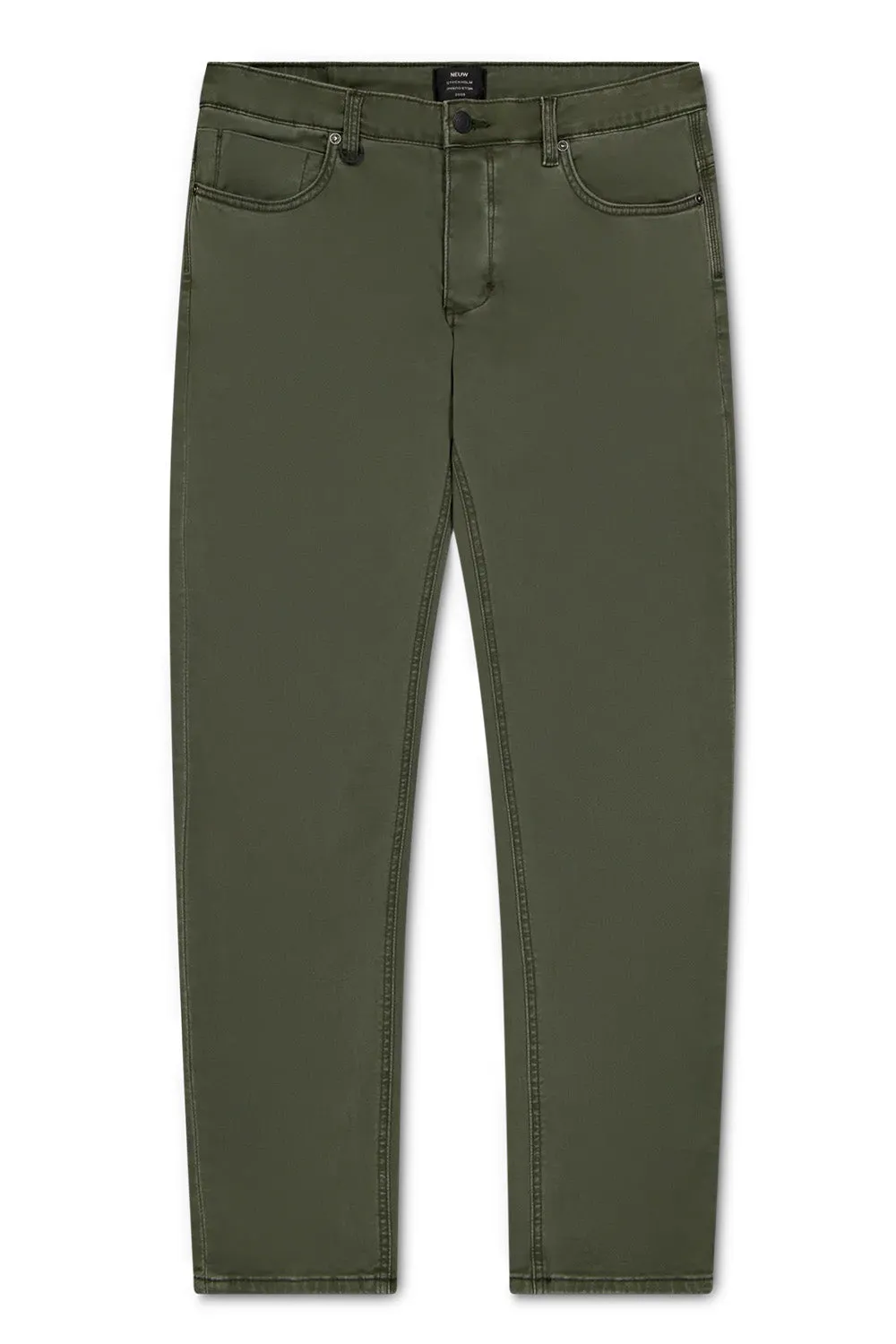 LOU SLIM TWILL - MILITARY