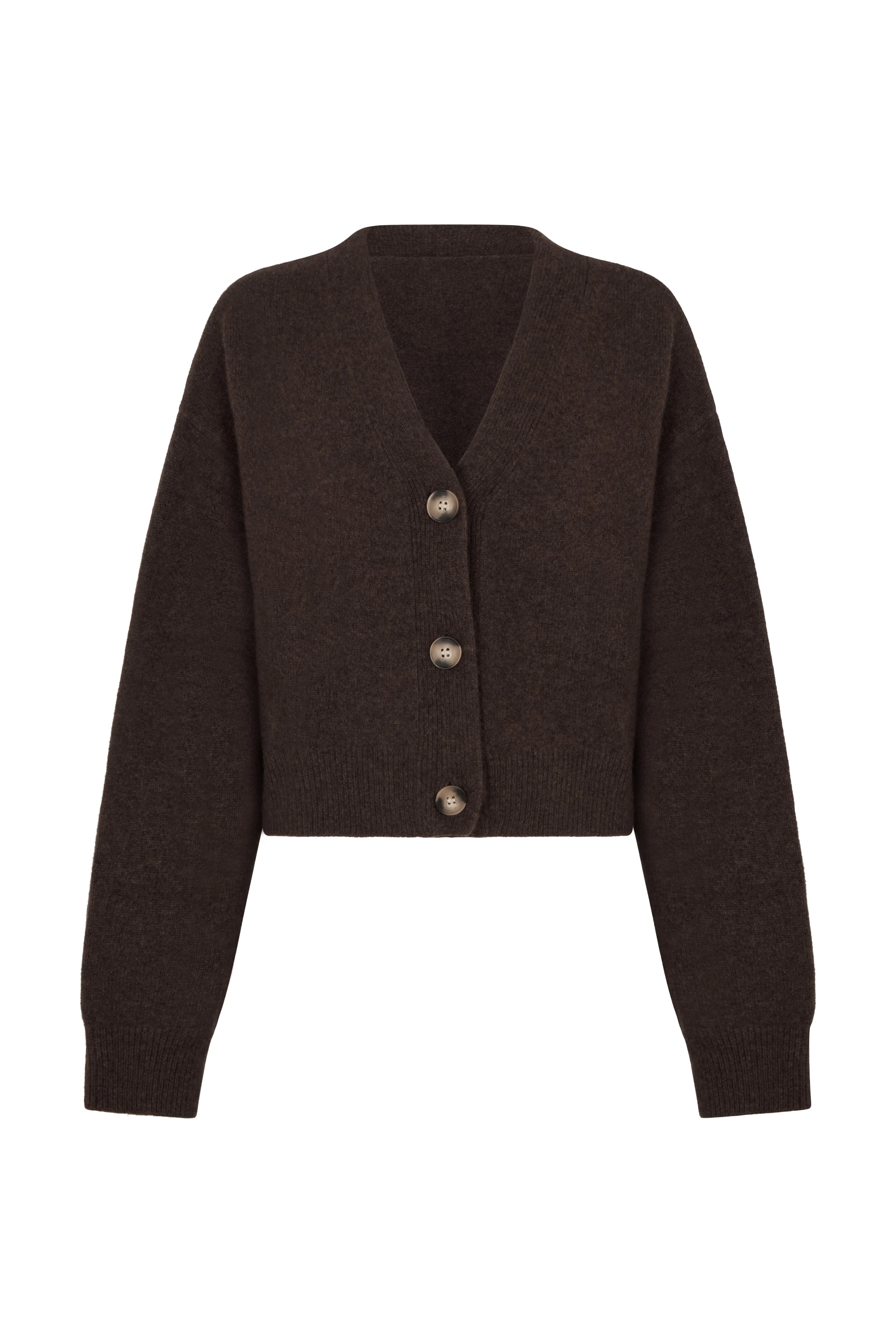 Myo Cashmere Cardigan - Ash Brown