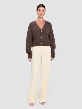 Myo Cashmere Cardigan - Ash Brown