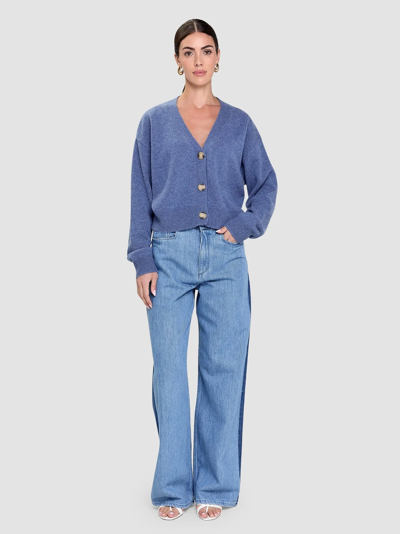 Myo Cashmere Cardigan - Blue