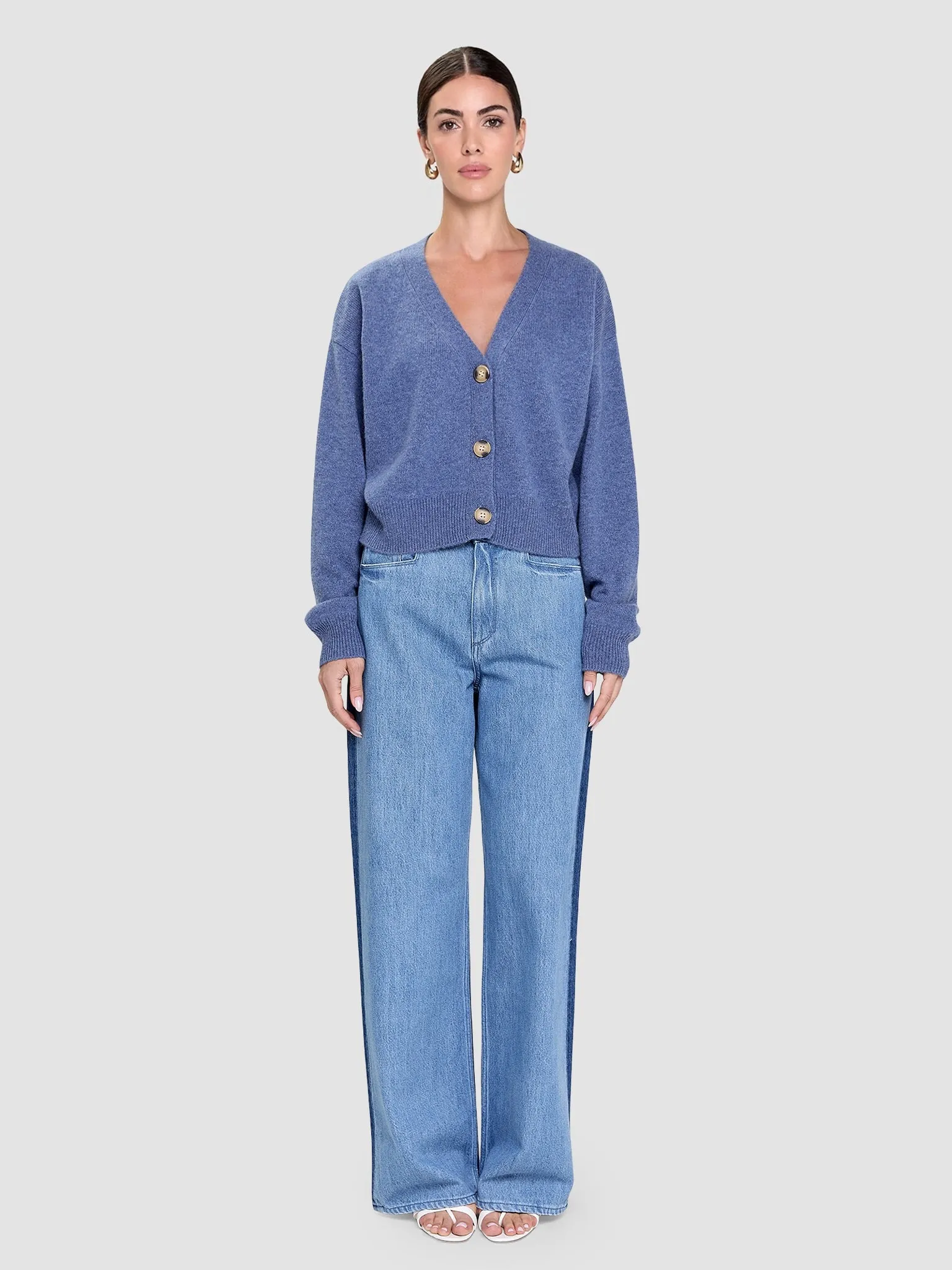 Myo Cashmere Cardigan - Blue