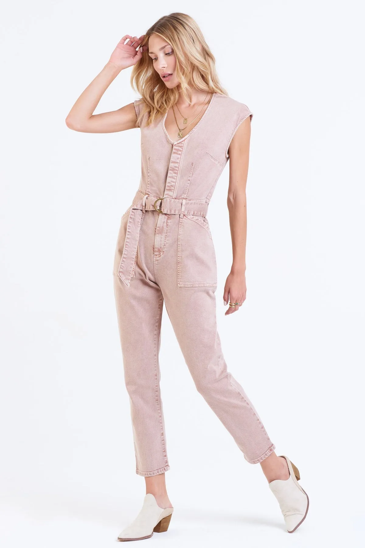 Nicole Denim Jumpsuit by Dear John