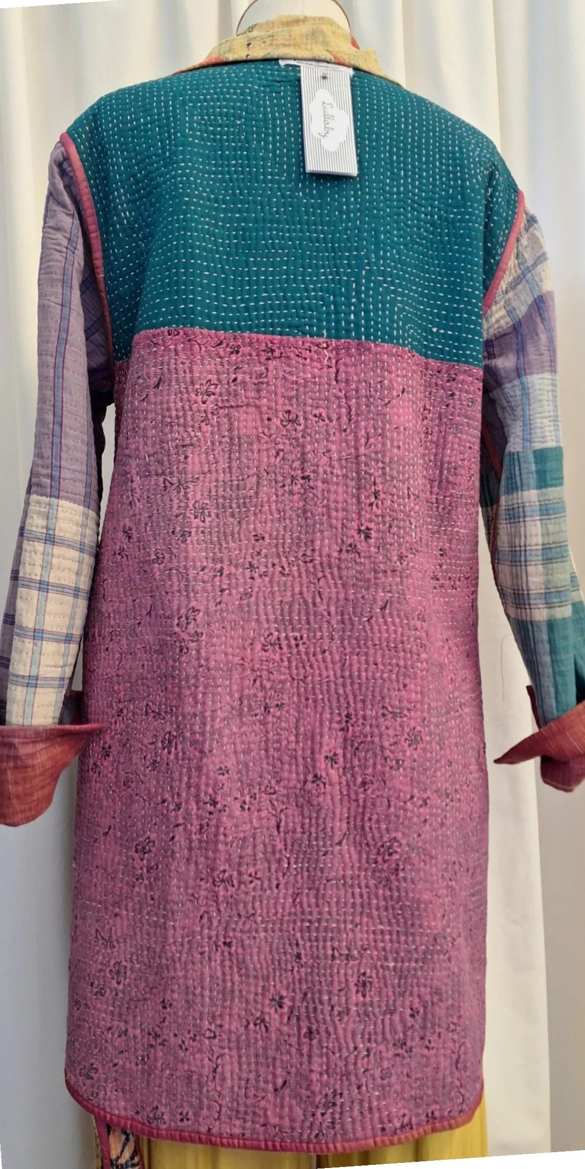 Reversible Vintage Kantha Stitched Coat - H