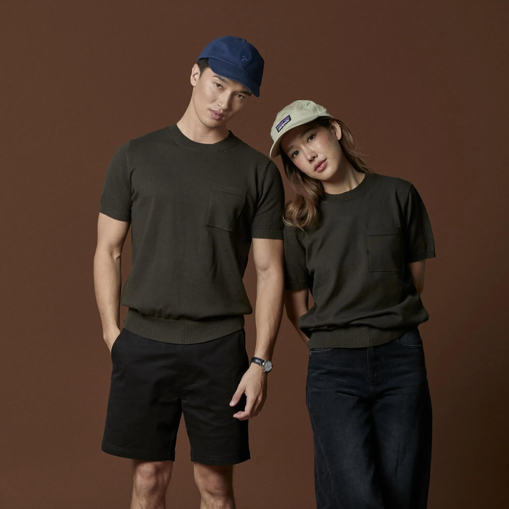 SHELBY KNIT TEE - OLIVE