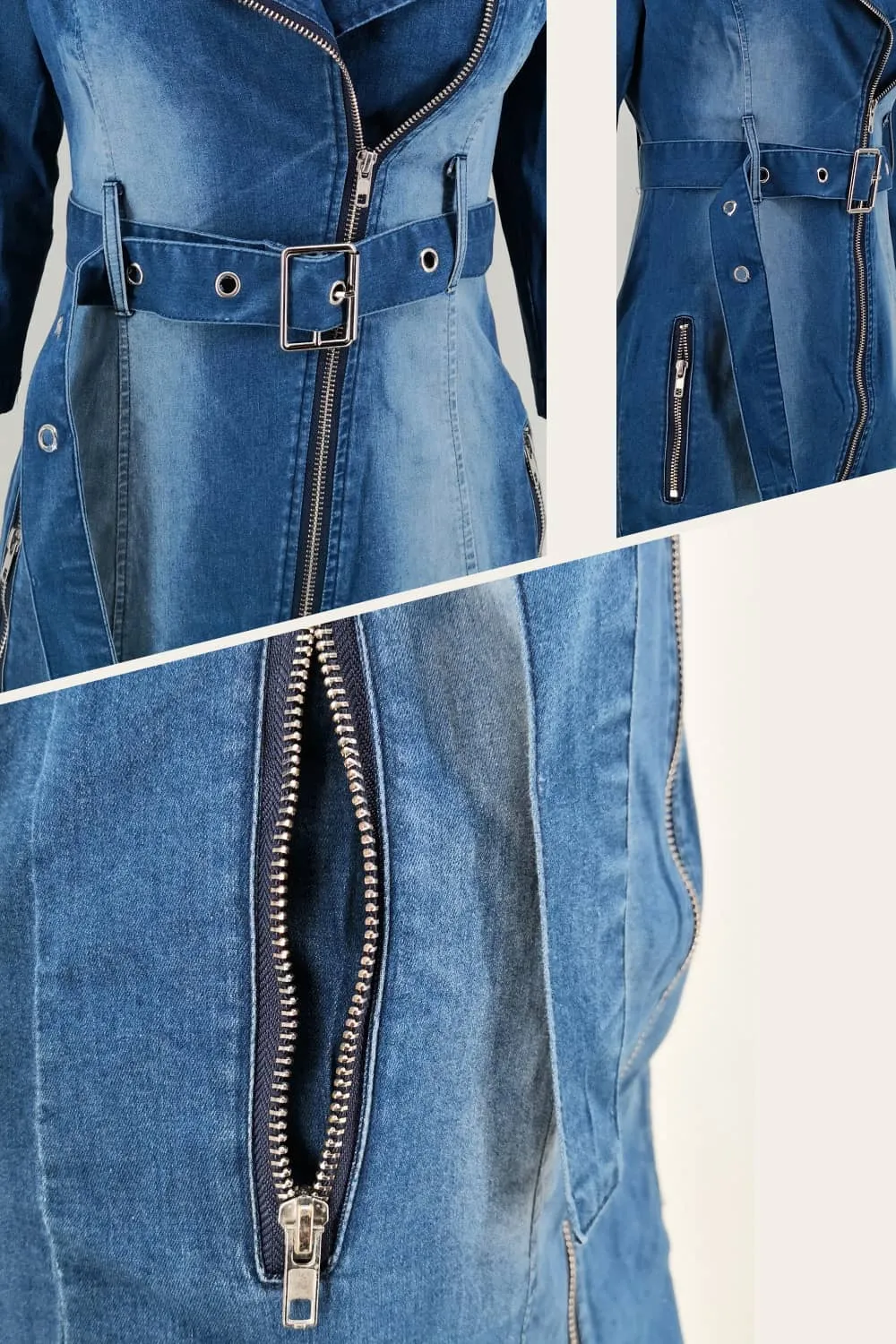 Stretch denim dress