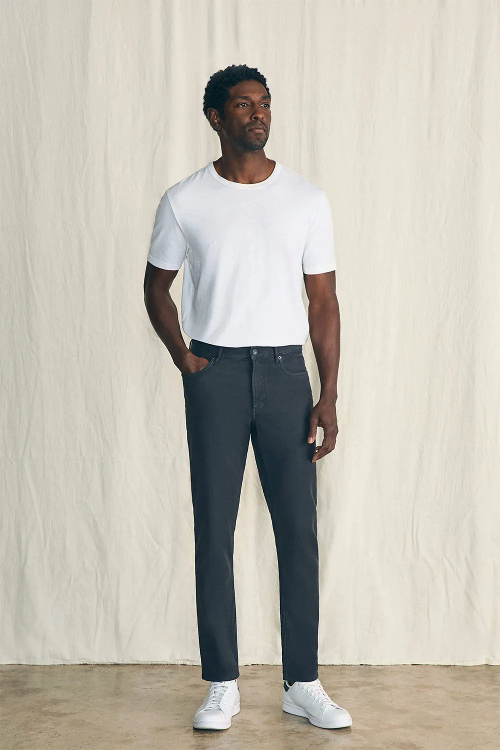 STRETCH TERRY 5 POCKET - ONYX BLACK