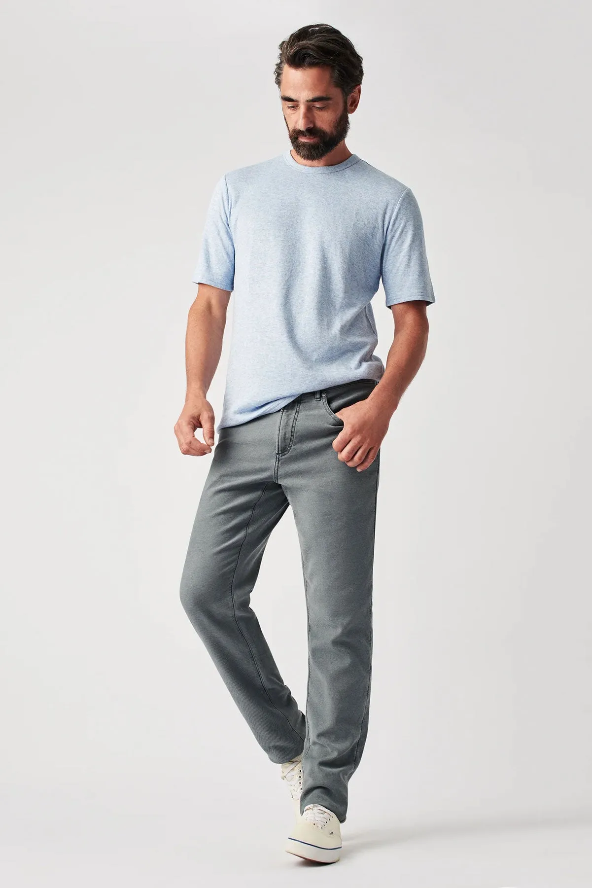 STRETCH TERRY 5 POCKET - SLATE