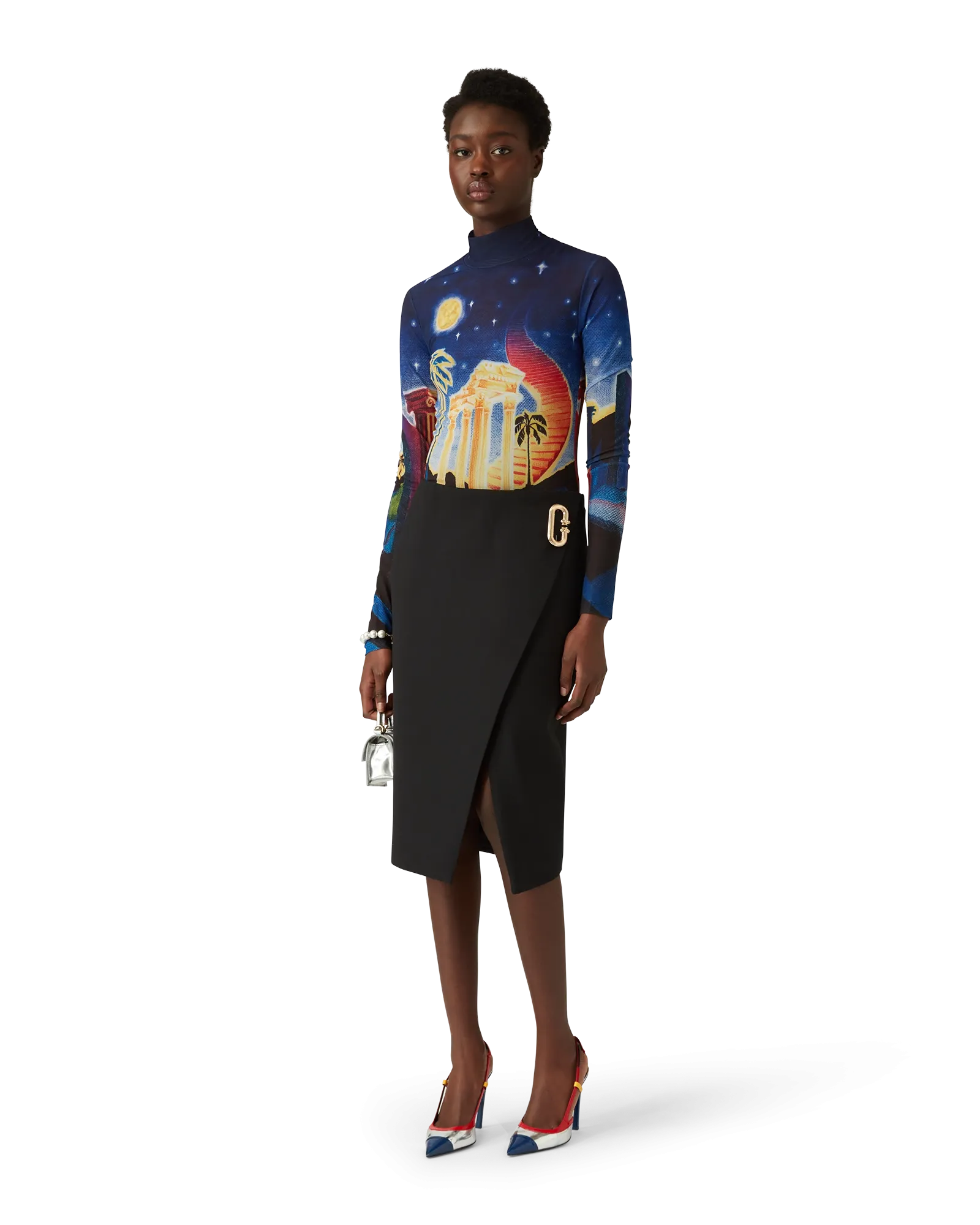 Tailored Wrap Skirt