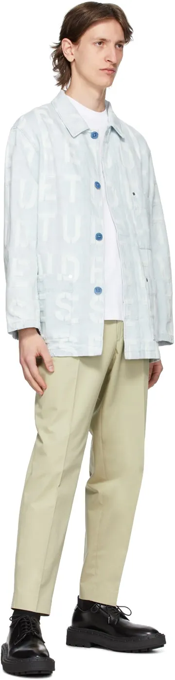 Ã‰tudes Blue Denim Jacquard Excursion Jacket