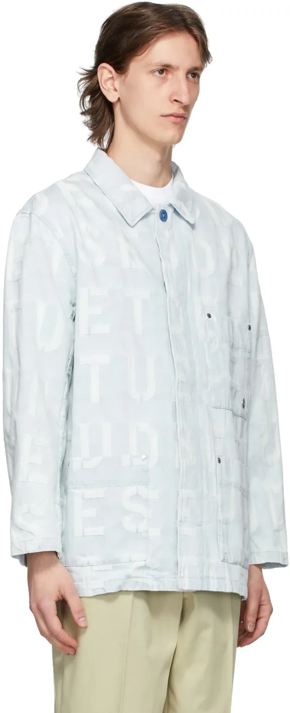 Ã‰tudes Blue Denim Jacquard Excursion Jacket