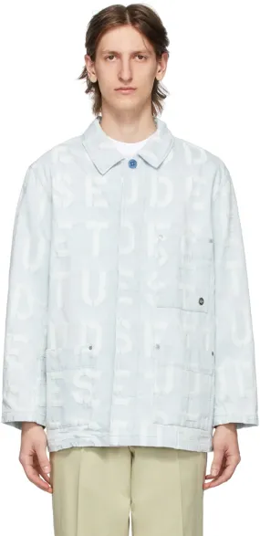 Ã‰tudes Blue Denim Jacquard Excursion Jacket