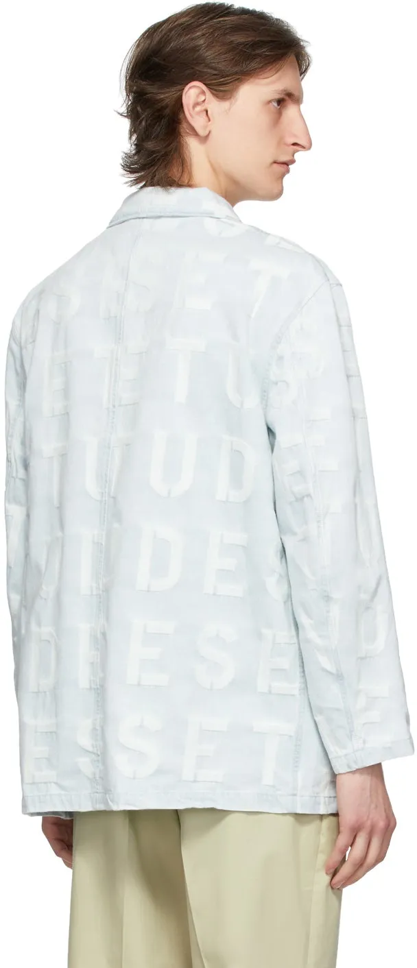 Ã‰tudes Blue Denim Jacquard Excursion Jacket